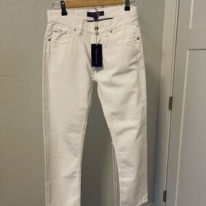 Ralph Lauren Purple Label Women’s White Straight Jeans